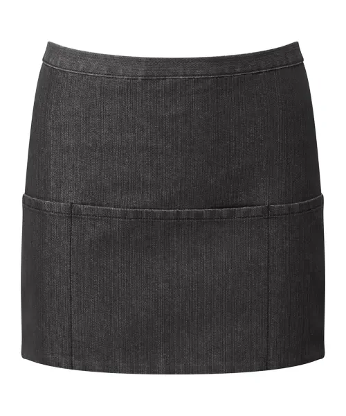 Premier Colours 3-pocket Apron Black Denim