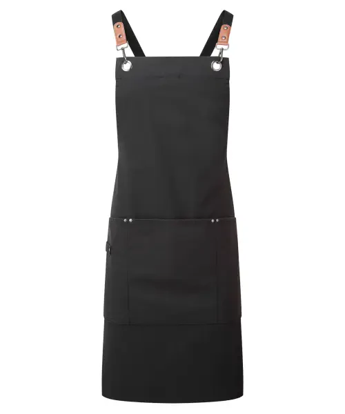 Premier Clip ‘n’ Clasp Cross-back Bib Apron Black