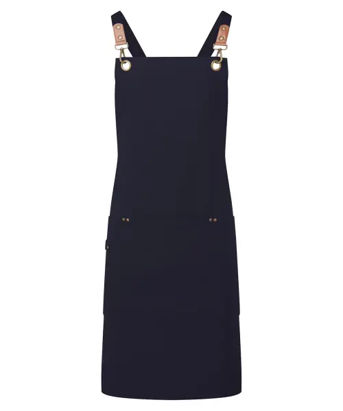 Premier Clip ‘n’ Clasp Cross-back Bib Apron Navy