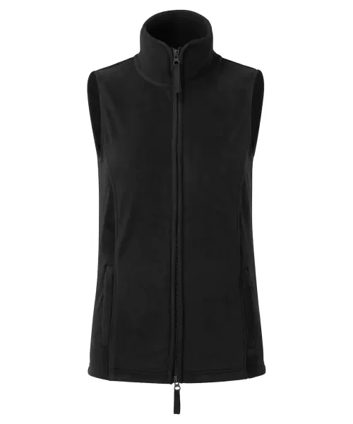 Premier Women’s Artisan Fleece Gilet Black/black