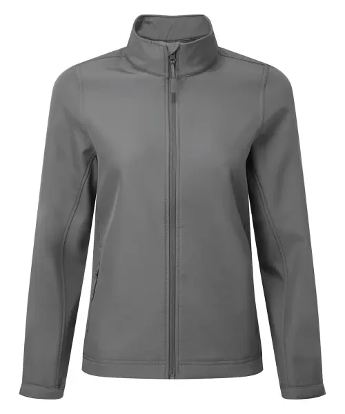 Premier Women’s Windchecker Printable And Recycled Softshell Jacket Dark Grey