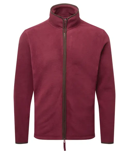 Premier Artisan Fleece Jacket Burgundy/brown