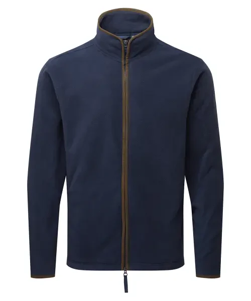 Premier Artisan Fleece Jacket Navy/brown