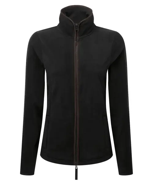 Premier Women’s Artisan Fleece Jacket Black/brown