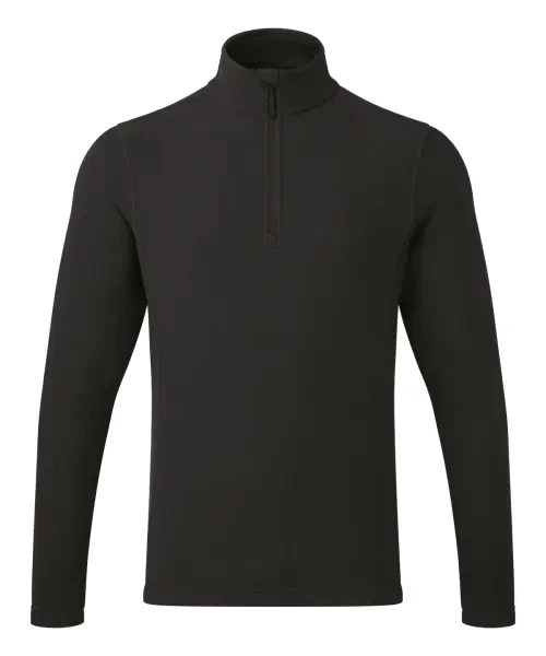 Premier Unisex ‘recyclight’ 1/4 Zip Microfleece Black