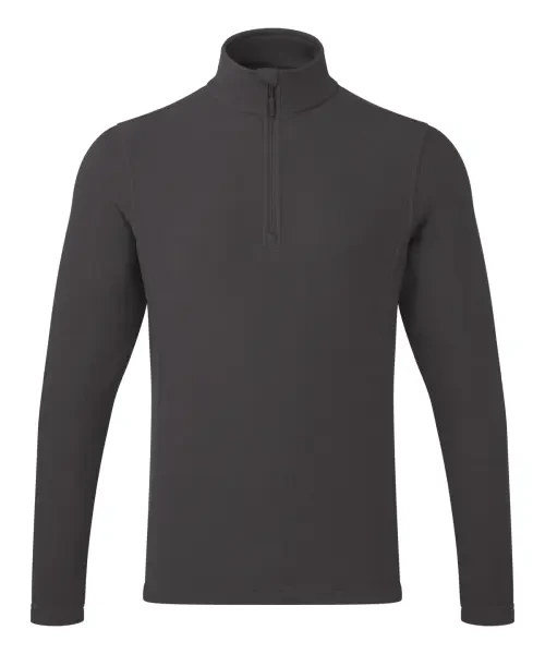 Premier Unisex ‘recyclight’ 1/4 Zip Microfleece Dark Grey