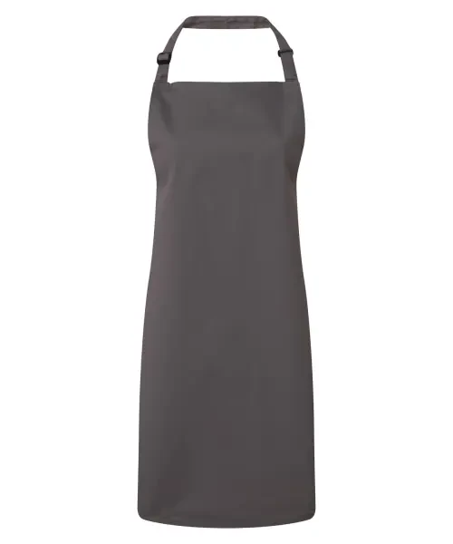 Premier Antimicrobial Bib Apron Dark Grey