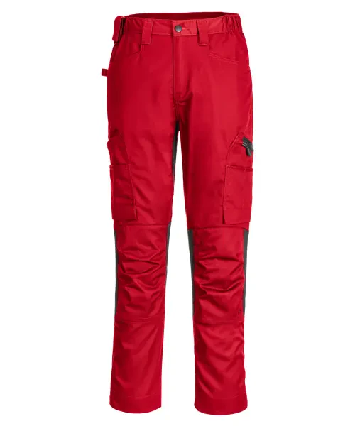 Portwest WX2 Stretch Trade Trousers Deep Red