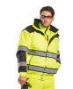 Portwest Hi-Vis Classic Bomber Jacket (c466) Orange/Black