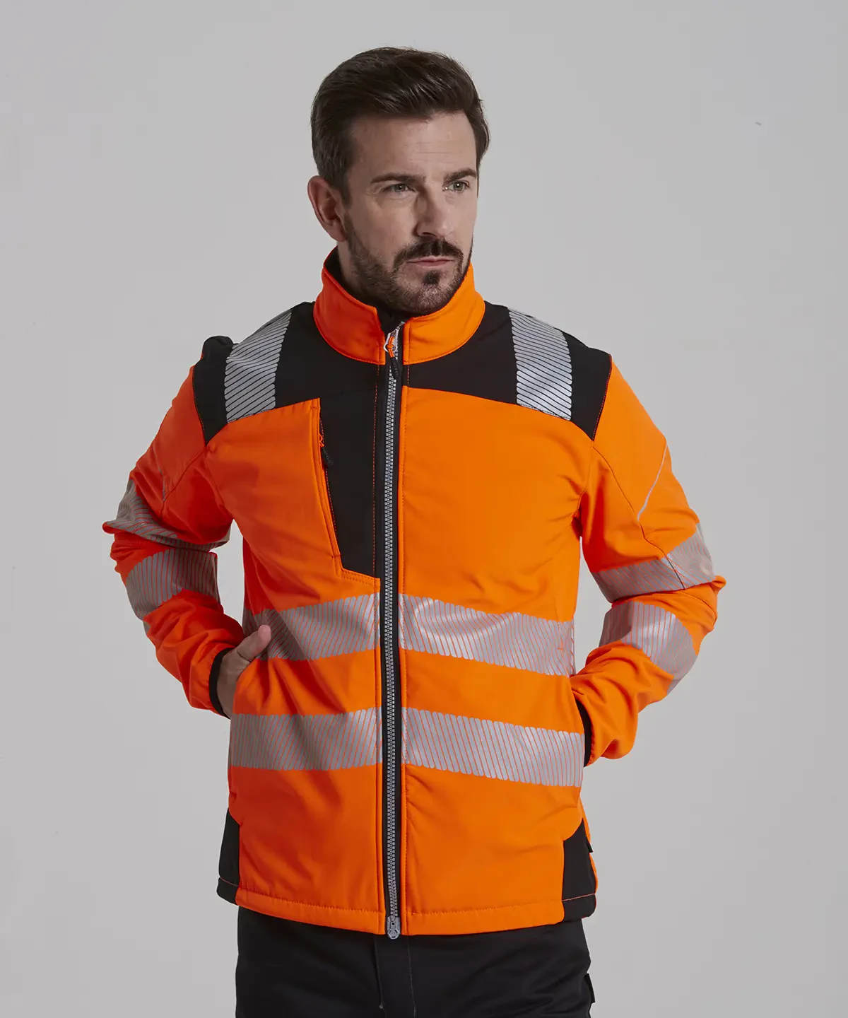 orange hi vis fleece