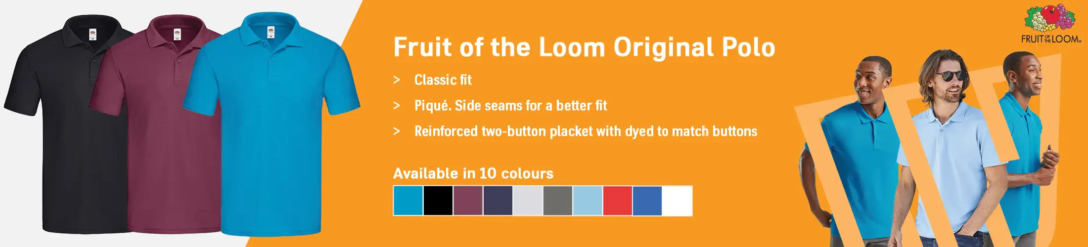 Fruit of the Loom Original Polo