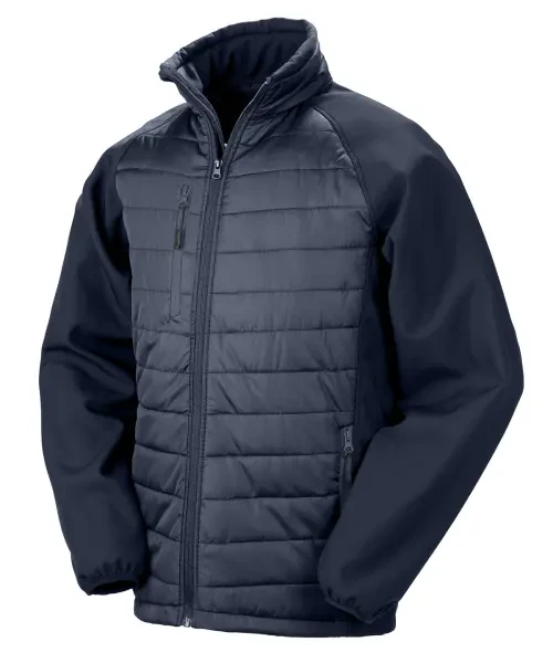 Result Compass Padded Softshell Jacket Navy/navy