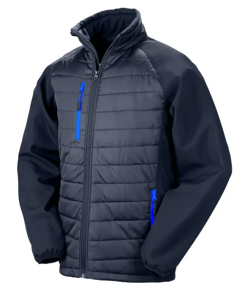 Result Compass Padded Softshell Jacket Navy/royal