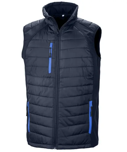 Result Compass Padded Softshell Gilet Navy/royal