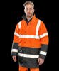 Result Motorway Two-Tone Safety Coat Orange/Black