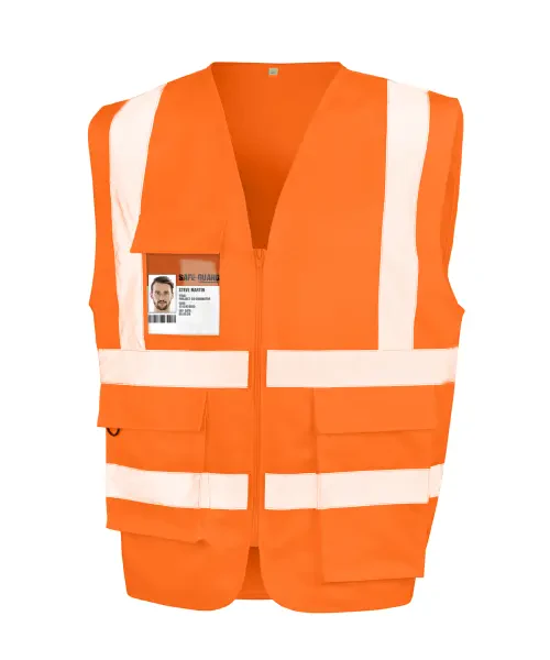 Result Heavy Duty Polycotton Security Vest Orange