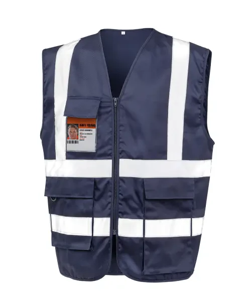 Result Heavy Duty Polycotton Security Vest Navy