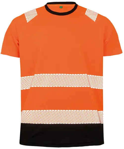 Result Recycled Safety T-Shirt Orange/Black