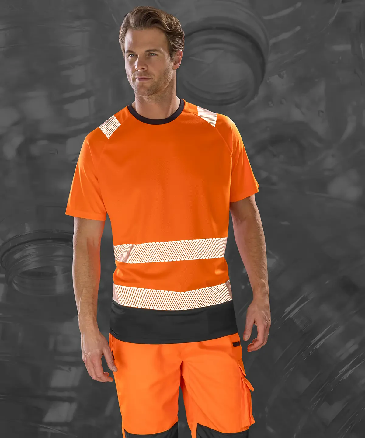 orange hi vis t shirt