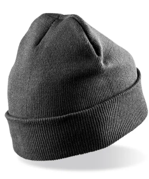 Result Recycled Woolly Ski Hat Charcoal Grey