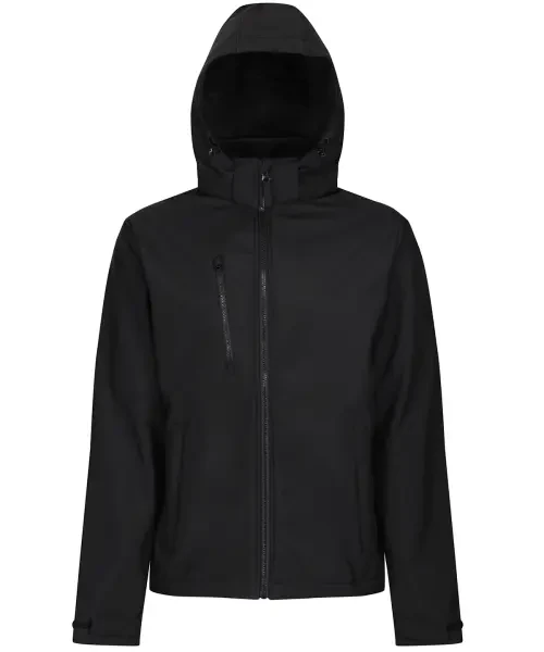 Regatta Venturer 3-layer Hooded Softshell Jacket Black