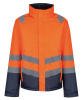 Regatta Pro Hi-Vis Insulated Parka Orange/Navy