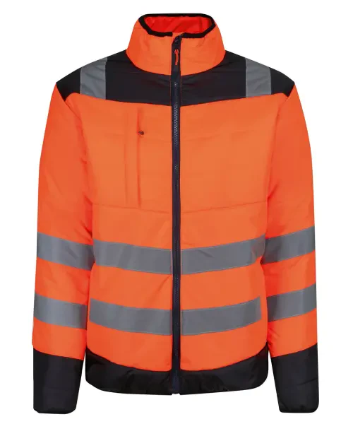 Regatta Pro Hi-Vis Thermal Jacket Orange/Navy