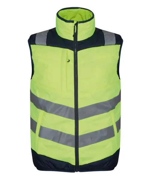 Regatta Pro Hi-Vis Thermal Bodywarmer Yellow/Navy