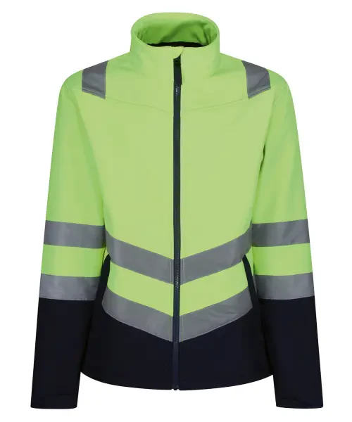 Regatta Pro Hi-Vis Softshell Jacket Yellow/Navy