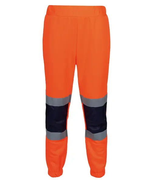 Regatta Pro Hi-Vis Joggers Orange/Navy