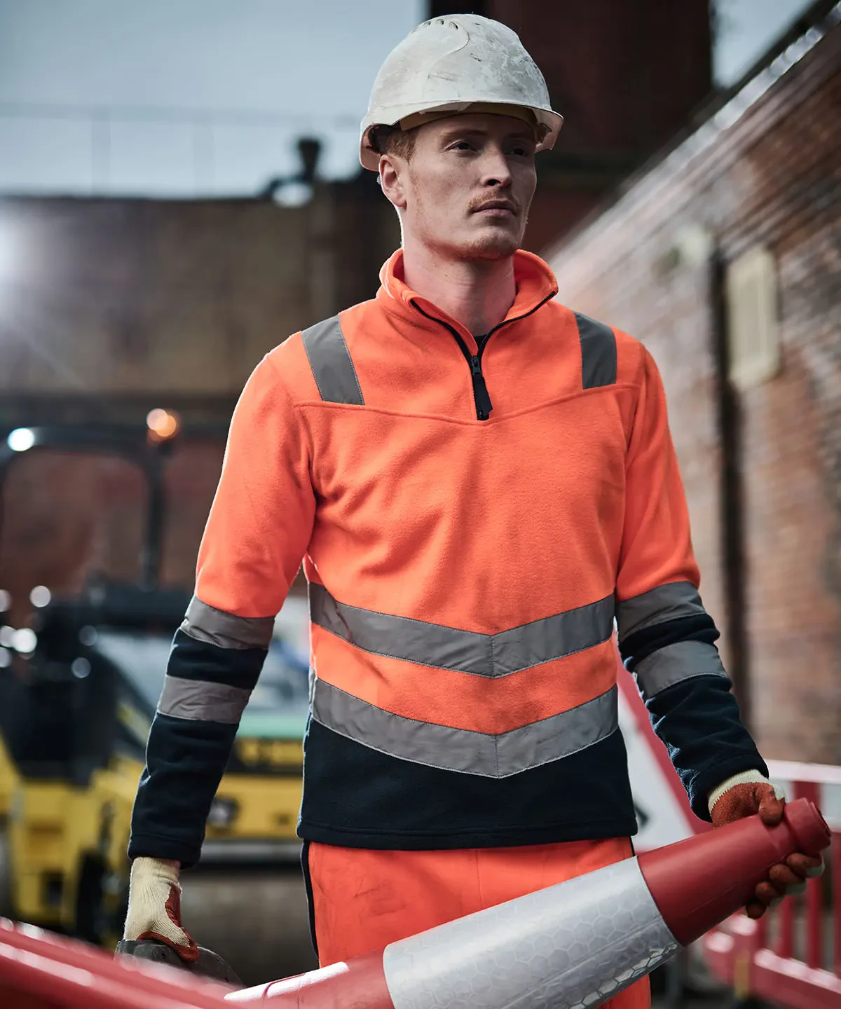 hi vis fleece vest