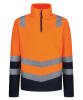 Regatta Pro Hi-Vis Half Zip Fleece Top Orange