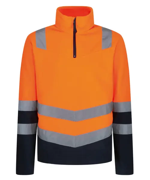 Regatta Pro Hi-Vis Half Zip Fleece Top Orange