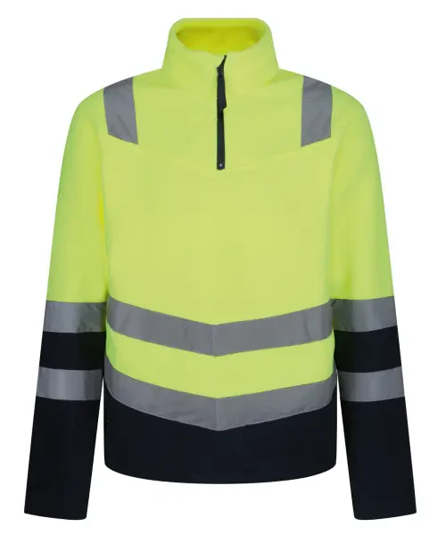 Regatta Pro Hi-Vis Half Zip Fleece Top Yellow