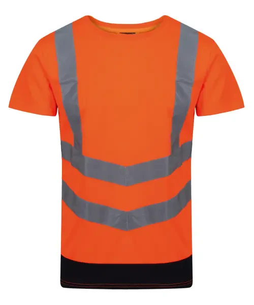 Regatta Pro Hi-Vis Short Sleeve T-Shirt Orange/Navy