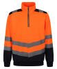 Regatta Pro Hi-Vis Quarter-Zip Sweatshirt Orange/Navy