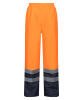 Regatta Pro Hi-Vis Insulated Overtrousers Orange/Navy