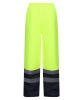 Regatta Pro Hi-Vis Insulated Overtrousers Yellow/Navy