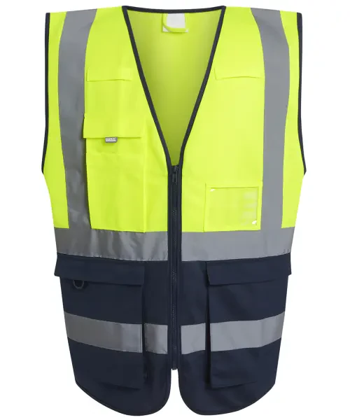 Regatta Pro Hi-Vis Executive Vest Yellow/Navy