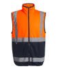 Regatta Pro Hi-Vis Full-Zip Gilet Orange/Navy