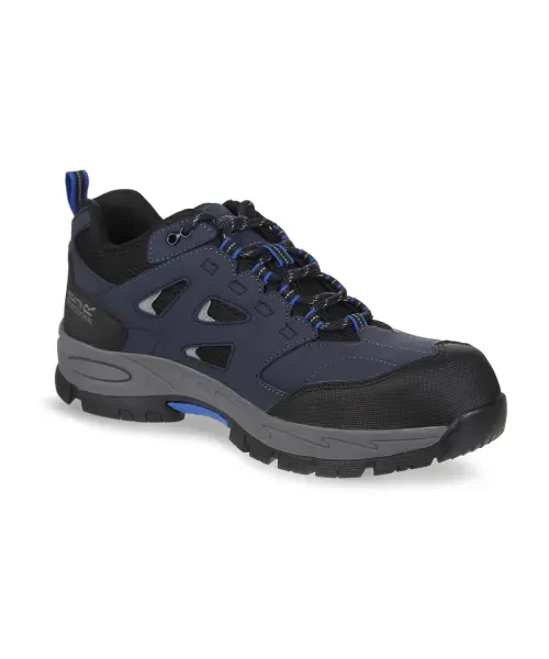 Regatta Mudstone S1P Safety Trainers Navy/Blue