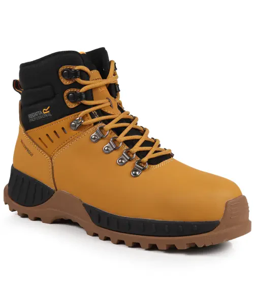 Regatta Grindstone S3 Waterproof Safety Boots Honey/Black