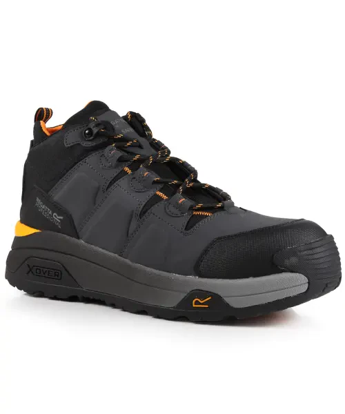 Regatta Hyperfort S1P X-Over Metal-Free Safety Hikers Chestnut/Black