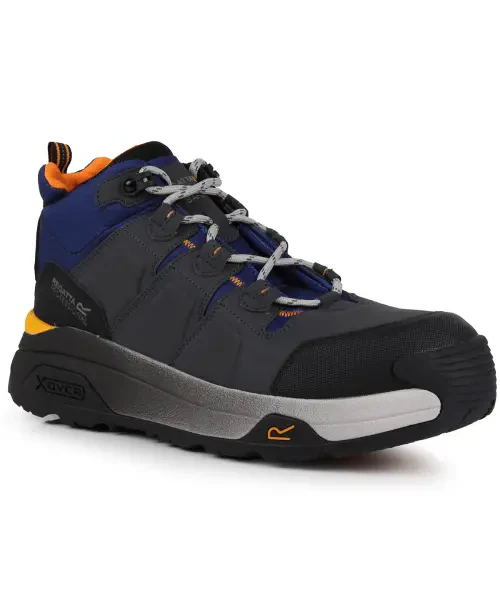 Regatta Hyperfort S1P X-Over Metal-Free Safety Hikers Blue/Gunmetal