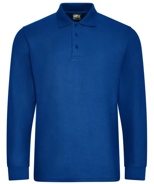 ProRTX Pro Long Sleeve Polo Royal Blue