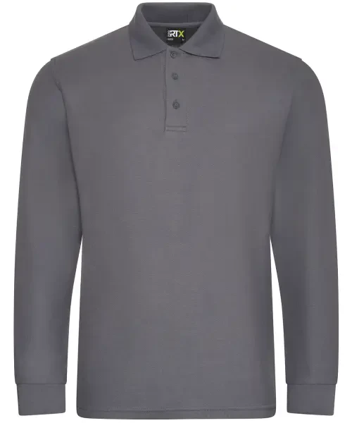 ProRTX Pro Long Sleeve Polo Solid Grey