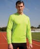 Spiro Quick-Dry Long Sleeve T-Shirt Lime Green