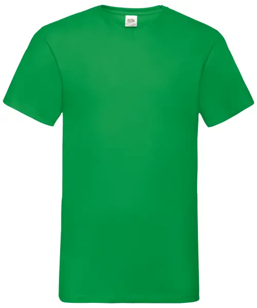 Fruit of the Loom Valueweight V-neck T Kelly Green