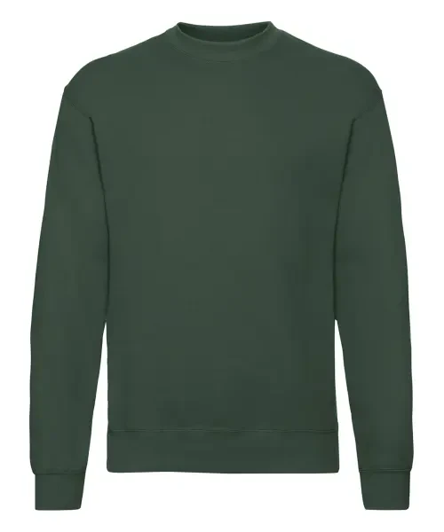 Fruit of the Loom Classic 80/20 Set-in Sweatshirt Bottle Green