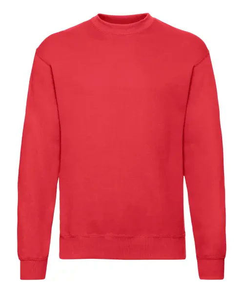 Fruit of the Loom Classic 80/20 Set-in Sweatshirt Red